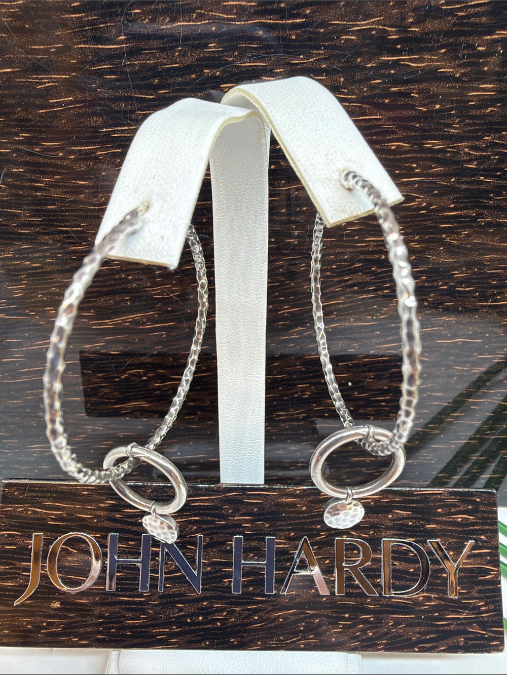 John Hardy Hammered Silver Interlink
Drop Earrings